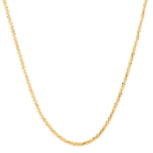14K Yellow Gold Sparkle Chain Necklace, Gold Chain Necklace, Gold Necklace, 18 Inch Chain Necklace 2.80 Grams