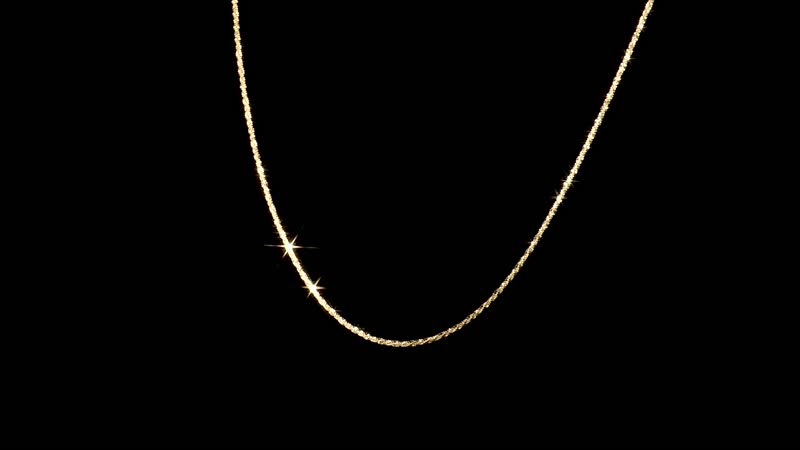 14K Yellow Gold Sparkle Chain Necklace, 22 Inch Chain Necklace, Gold Necklace, Gold Jewelry  1.50 mm 3.50 Grams