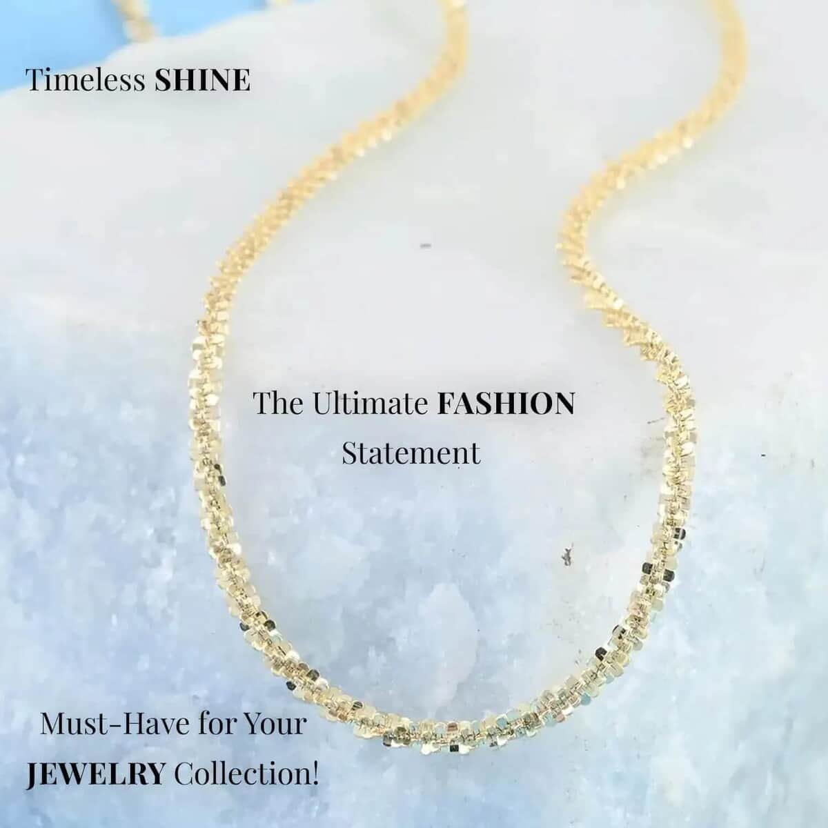 14K Yellow Gold Sparkle Chain Necklace, 22 Inch Chain Necklace, Gold Necklace, Gold Jewelry  1.50 mm 3.50 Grams image number 1