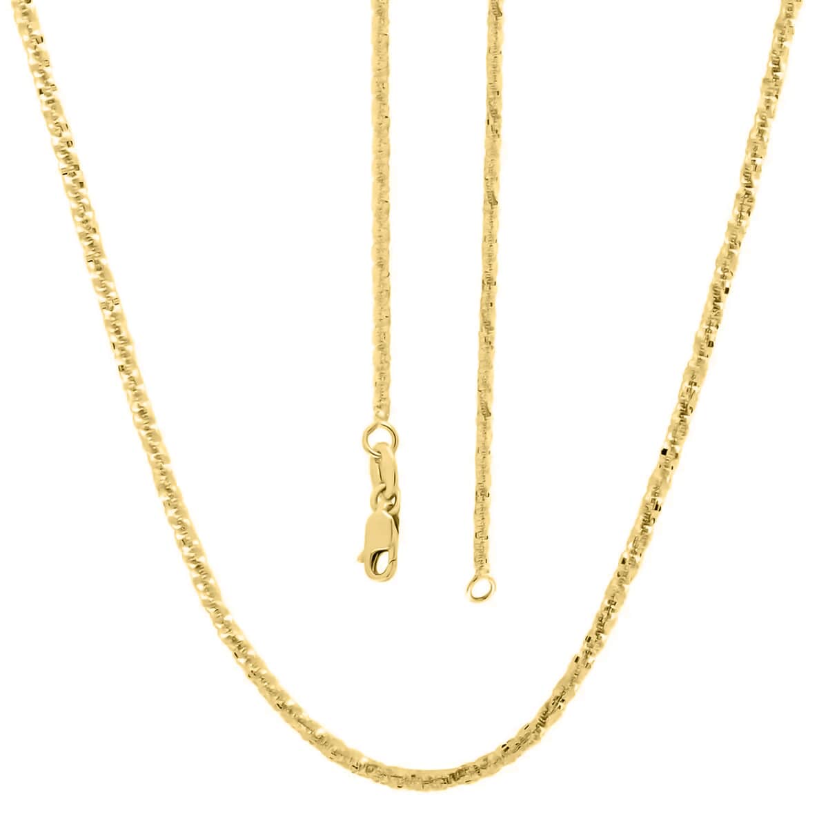 14K Yellow Gold Sparkle Chain Necklace, 22 Inch Chain Necklace, Gold Necklace, Gold Jewelry  1.50 mm 3.50 Grams image number 3