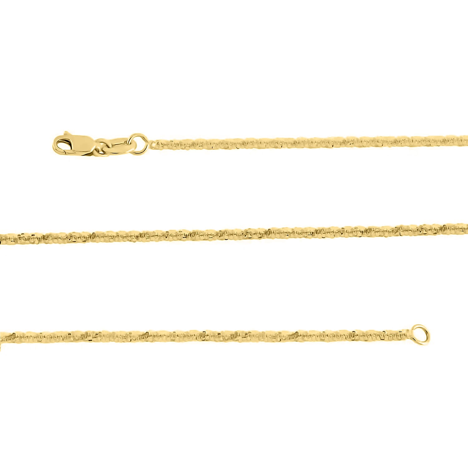 14K Yellow Gold Sparkle Chain Necklace, 22 Inch Chain Necklace, Gold Necklace, Gold Jewelry  1.50 mm 3.50 Grams