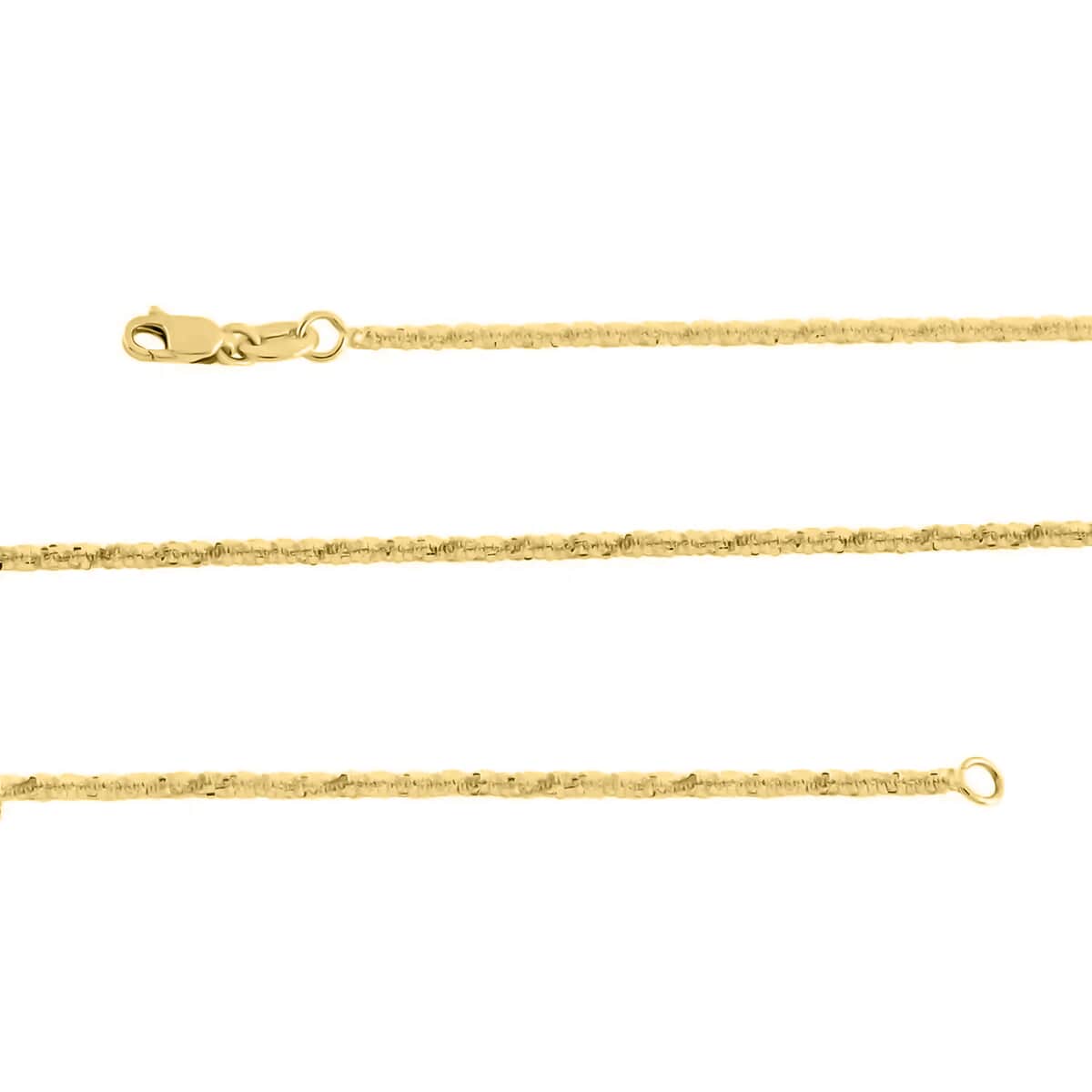 14K Yellow Gold Sparkle Chain Necklace, 22 Inch Chain Necklace, Gold Necklace, Gold Jewelry  1.50 mm 3.50 Grams image number 4