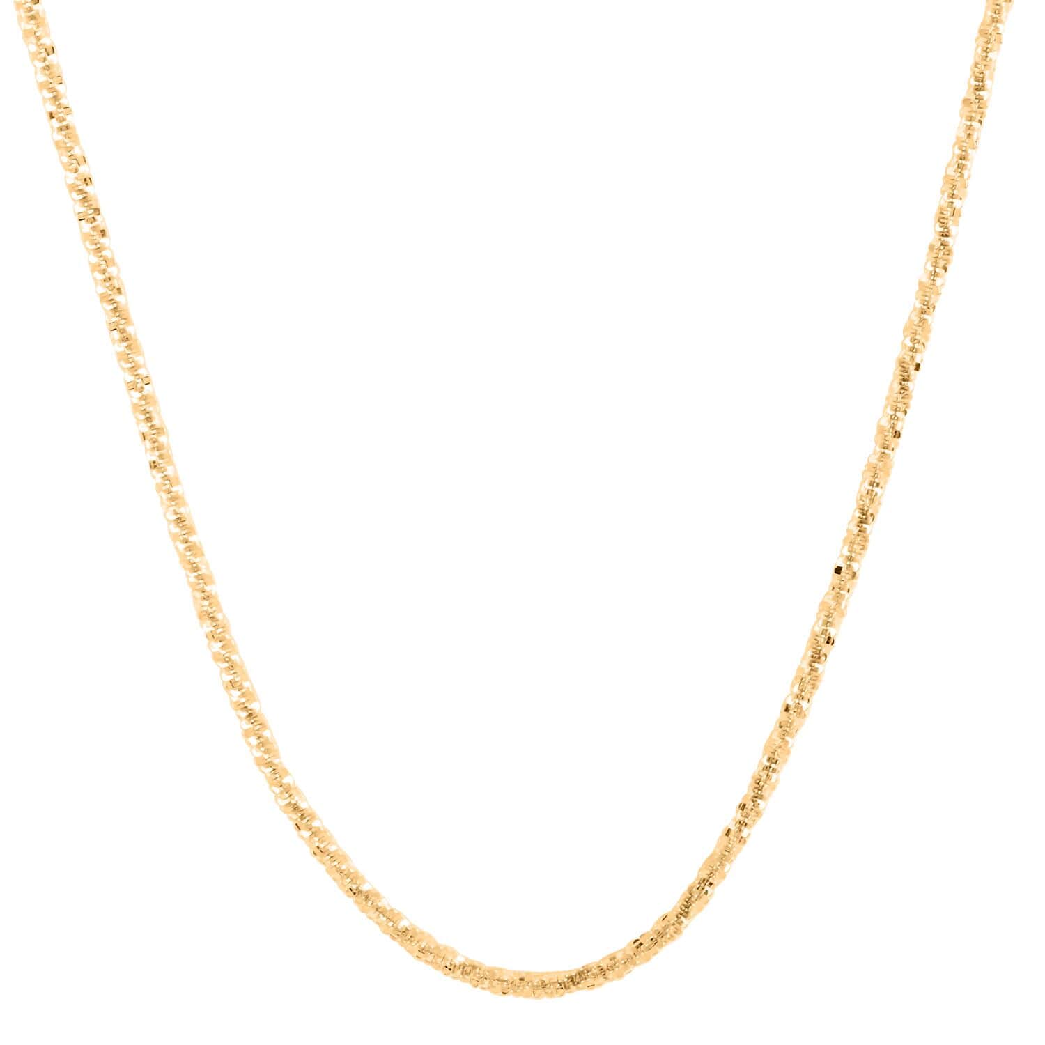 14k solid gold rope store chain 24 inch