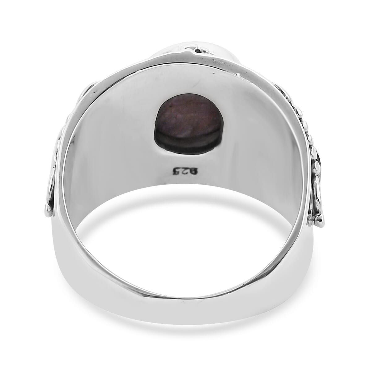 Bali Legacy Indian Star Ruby Ring in Sterling Silver (Size 8.0) 6.35 ctw image number 4