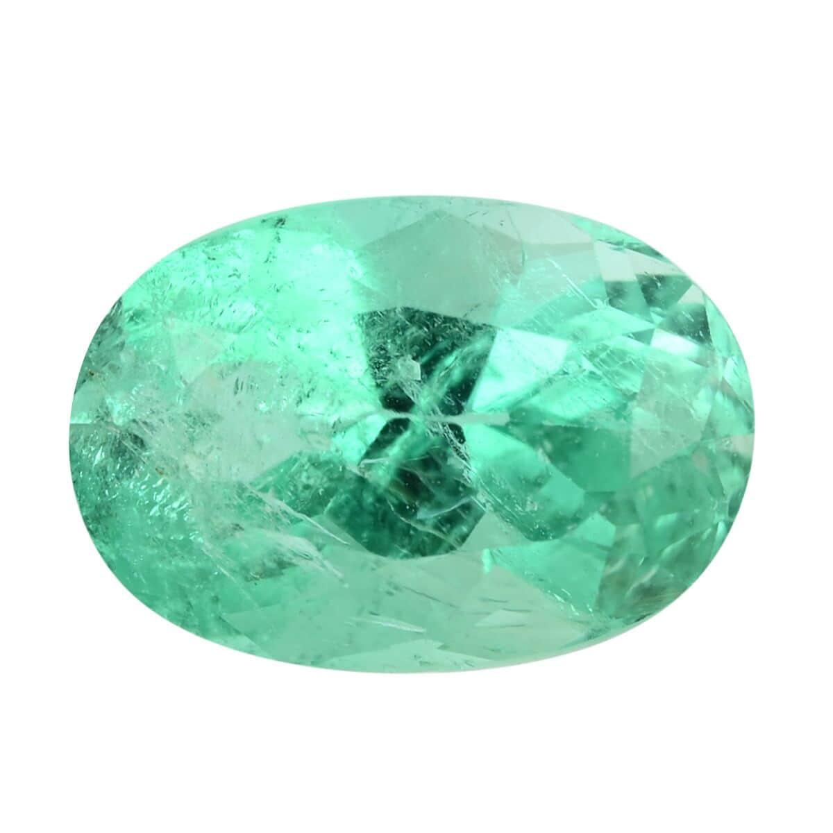 Certified & Appraised AAAA Boyaca Colombian Emerald (Ovl Free Size) 2.00 ctw image number 0