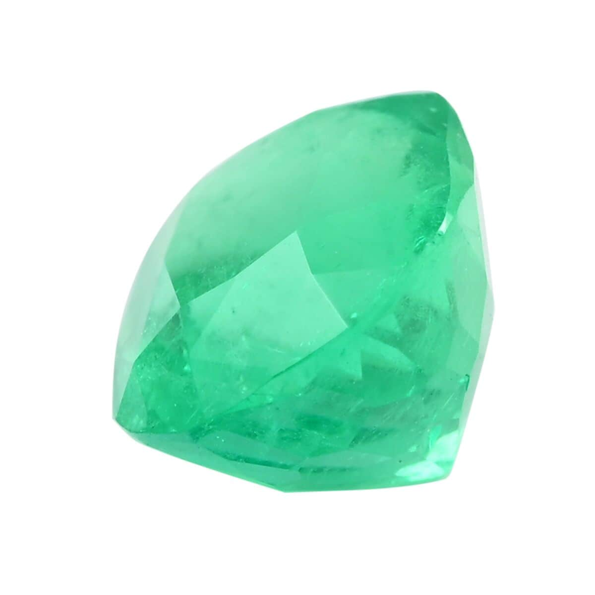 Certified & Appraised AAAA Boyaca Colombian Emerald (Cush Free Size) 2.00 ctw image number 1