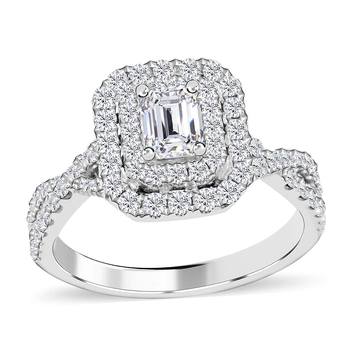 Modani 950 Platinum Diamond SI - GH Ring (Size 10.0) 7 Grams 1.30 ctw (Del. in 15-20 Days)