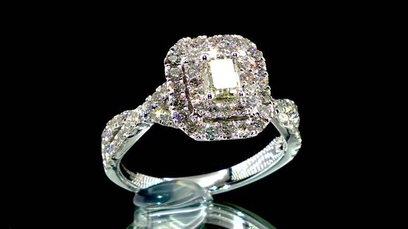 Modani 950 Platinum Diamond SI - GH Ring (Size 10.0) 7 Grams 1.30 ctw (Del. in 15-20 Days)