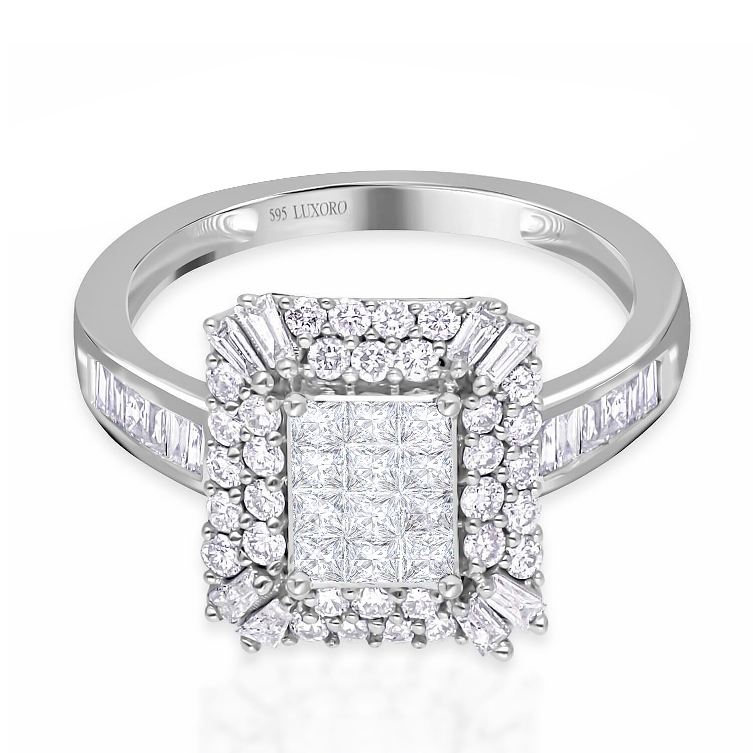 Diamond I1 0.53 ctw Ring in 14K White Gold (Size 10.0)