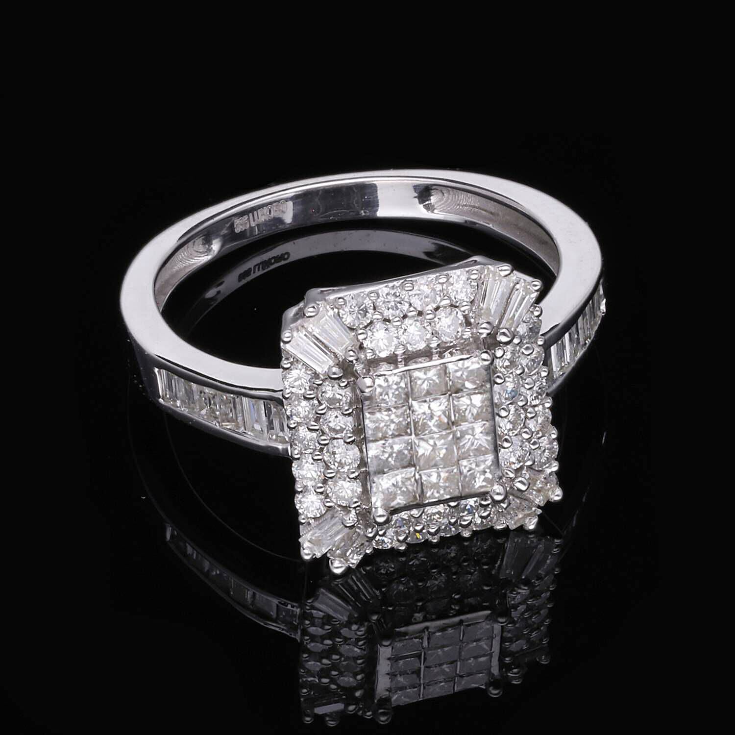 Diamond I1 0.53 ctw Ring in 14K White Gold (Size 10.0)
