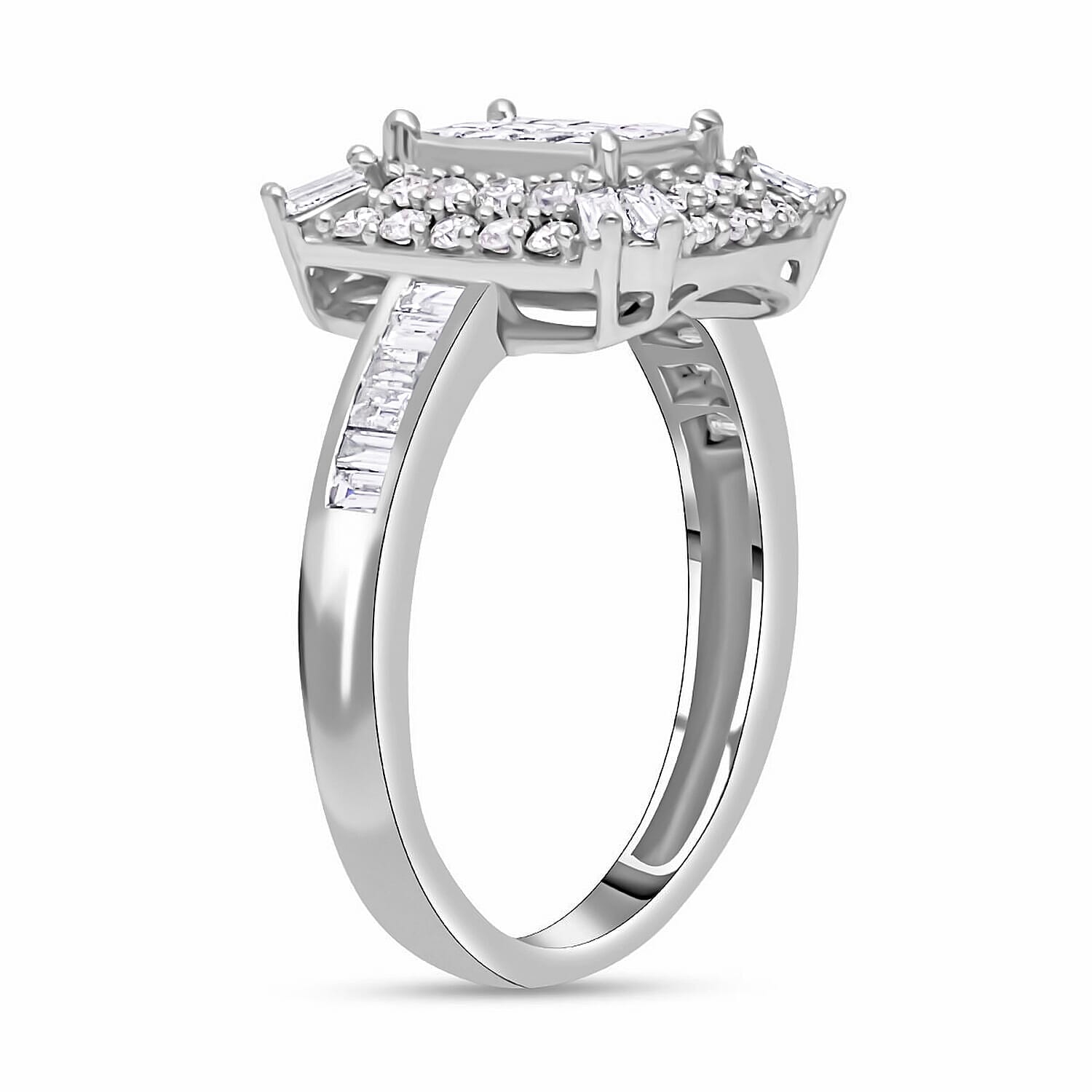Diamond I1 0.53 ctw Ring in 14K White Gold (Size 10.0)