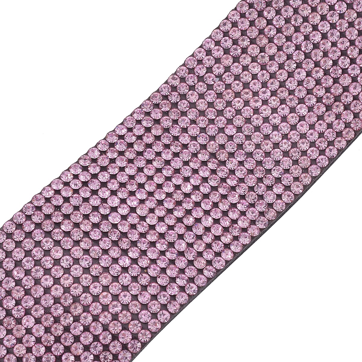 Pink Austrian Crystal Bracelet in Silvertone (7.50 In) image number 3