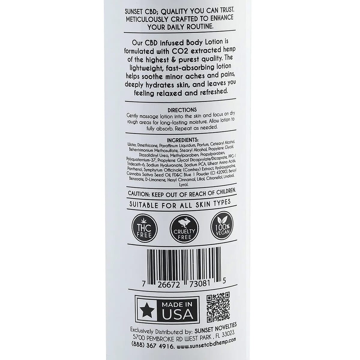 Sunset CBD Infused Lotion 150MG - Amore Forever (Apple Blossom & Ylang Ylang) image number 3