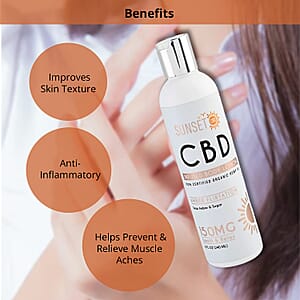 Sunset CBD Infused Lotion 150MG - Amber Flirtation (Deep Amber & Sugar)