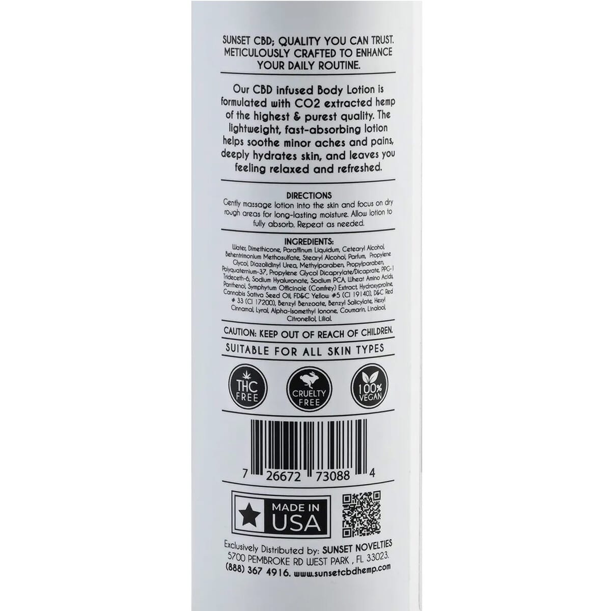 Sunset CBD Infused Lotion 150MG - Amber Flirtation (Deep Amber & Sugar) image number 4