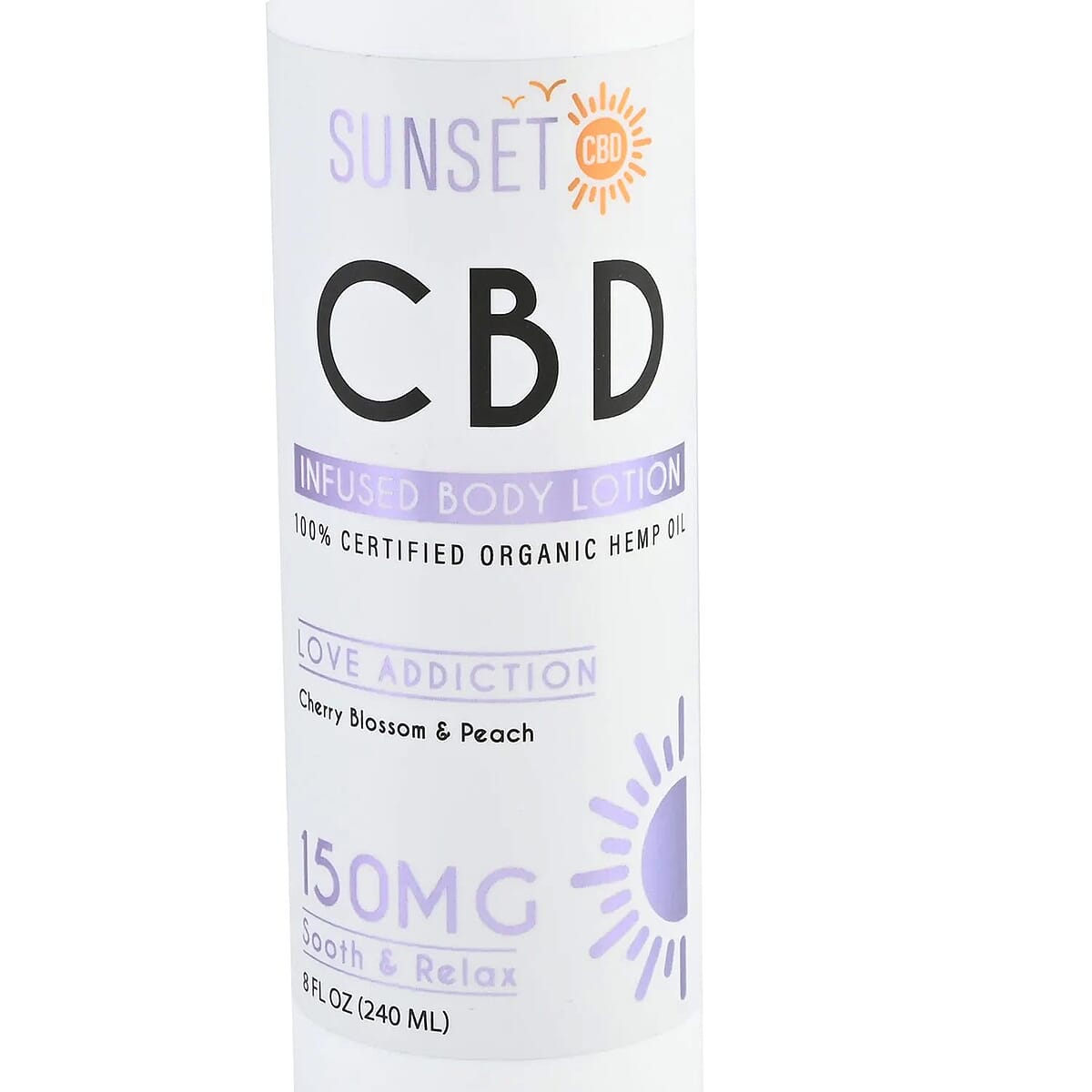 Sunset CBD Infused Lotion 150MG - Champagne Seduction (Plum & Freesia) image number 3