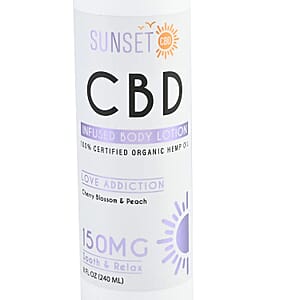 Sunset CBD Infused Lotion 150MG - Champagne Seduction (Plum & Freesia)