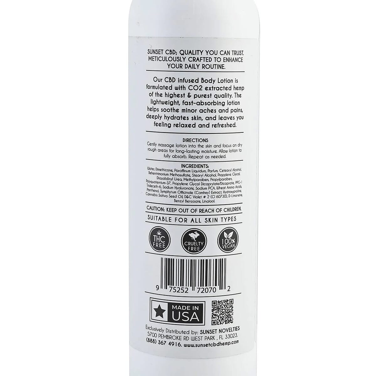 Sunset CBD Infused Lotion 150MG - Champagne Seduction (Plum & Freesia) image number 4