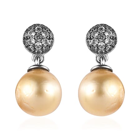 Golden South Sea Pearl / 925 Silver / Platinum Overlay - Product card gallery slide 1 (10177124073785)