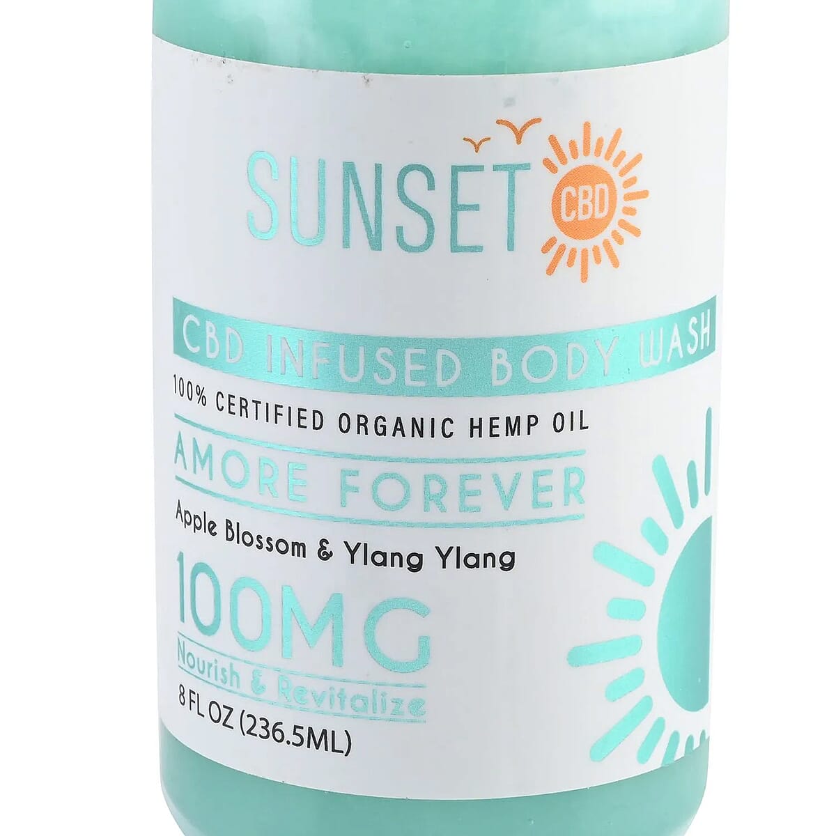 Sunset CBD Infused Body Wash 100MG - Amore Forever (Apple Blossom & Ylang Ylang) image number 3