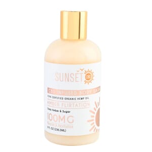 Sunset CBD Infused Body Wash 100MG - Amber Flirtation (Deep Amber & Sugar)