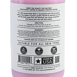 Sunset CBD Infused Body Wash 100MG - Champagne Seduction (Plum & Freesia)