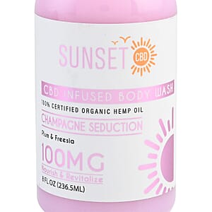 Sunset CBD Infused Body Wash 100MG - Champagne Seduction (Plum & Freesia)