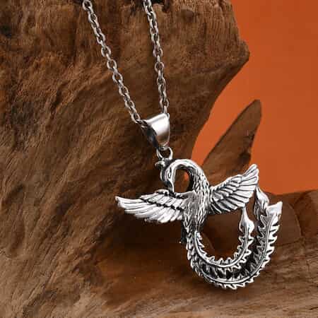 Buy Bali Legacy Sterling Silver Phoenix Pendant, Silver Pendant, Creature  Pendant, Silver Jewelry, Gifts For Her, Birthday Gift 12.85 Grams at