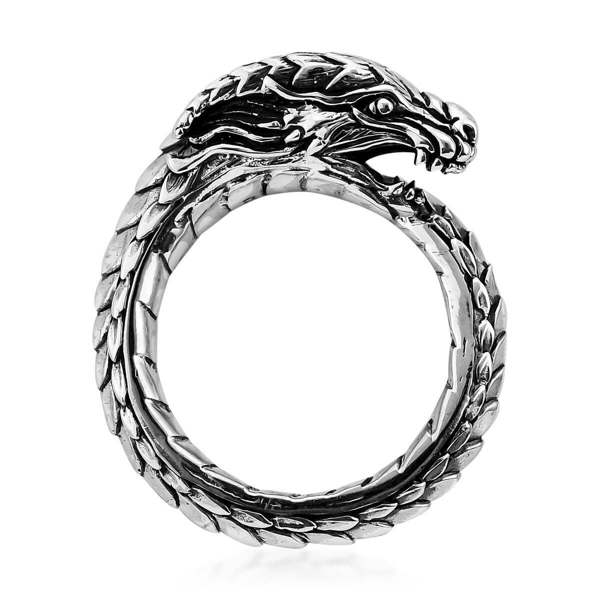 Bali Legacy Sterling Silver Dragon Ring 9.70 Grams image number 0