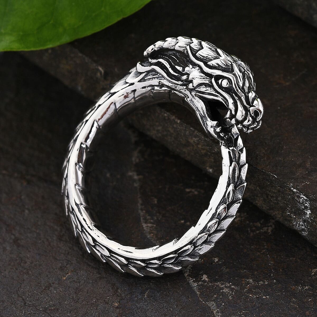 Bali Legacy Sterling Silver Dragon Ring (Size 9.0) 9.70 Grams image number 1