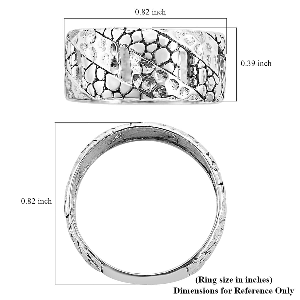 Bali Legacy Sterling Silver Ring (Size 7.0) 4.75 Grams image number 5