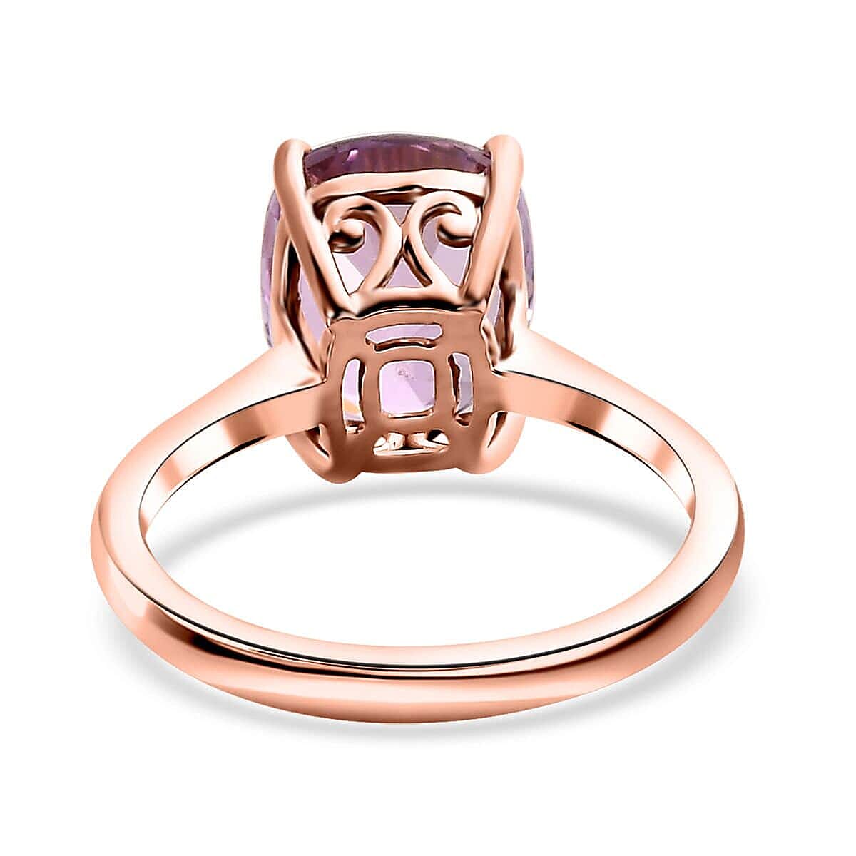 Iliana 18K Rose Gold AAA Patroke Kunzite Solitaire Ring (Size 6.0) 4.50 ctw image number 4