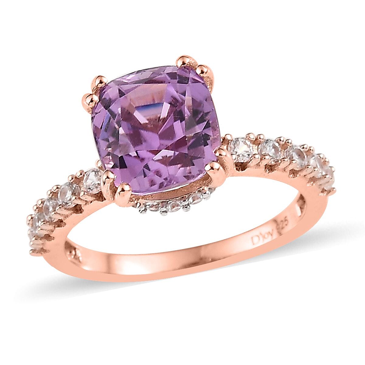 アクセサリー aaa Buy AAA Patroke Kunzite and White Zircon Ring in Vermeil Rose Gold