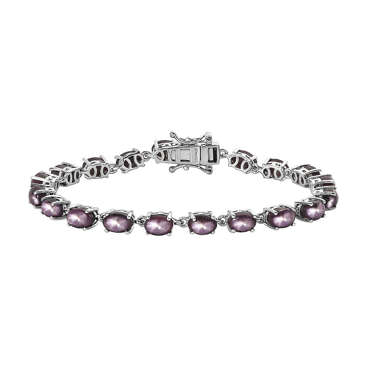 Indian Star Ruby Bracelet in Platinum Over Sterling Silver (6.50 In) 17.90 ctw image number 0