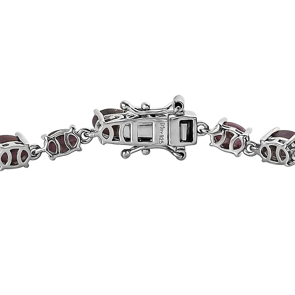 Indian Star Ruby Bracelet in Platinum Over Sterling Silver (7.25 In) 20.00 ctw image number 3