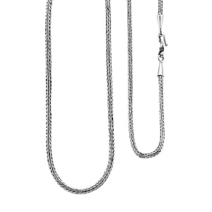 Bali Legacy Sterling Silver 2.5mm Tulang Naga Chain Necklace 18 Inches 14 Grams