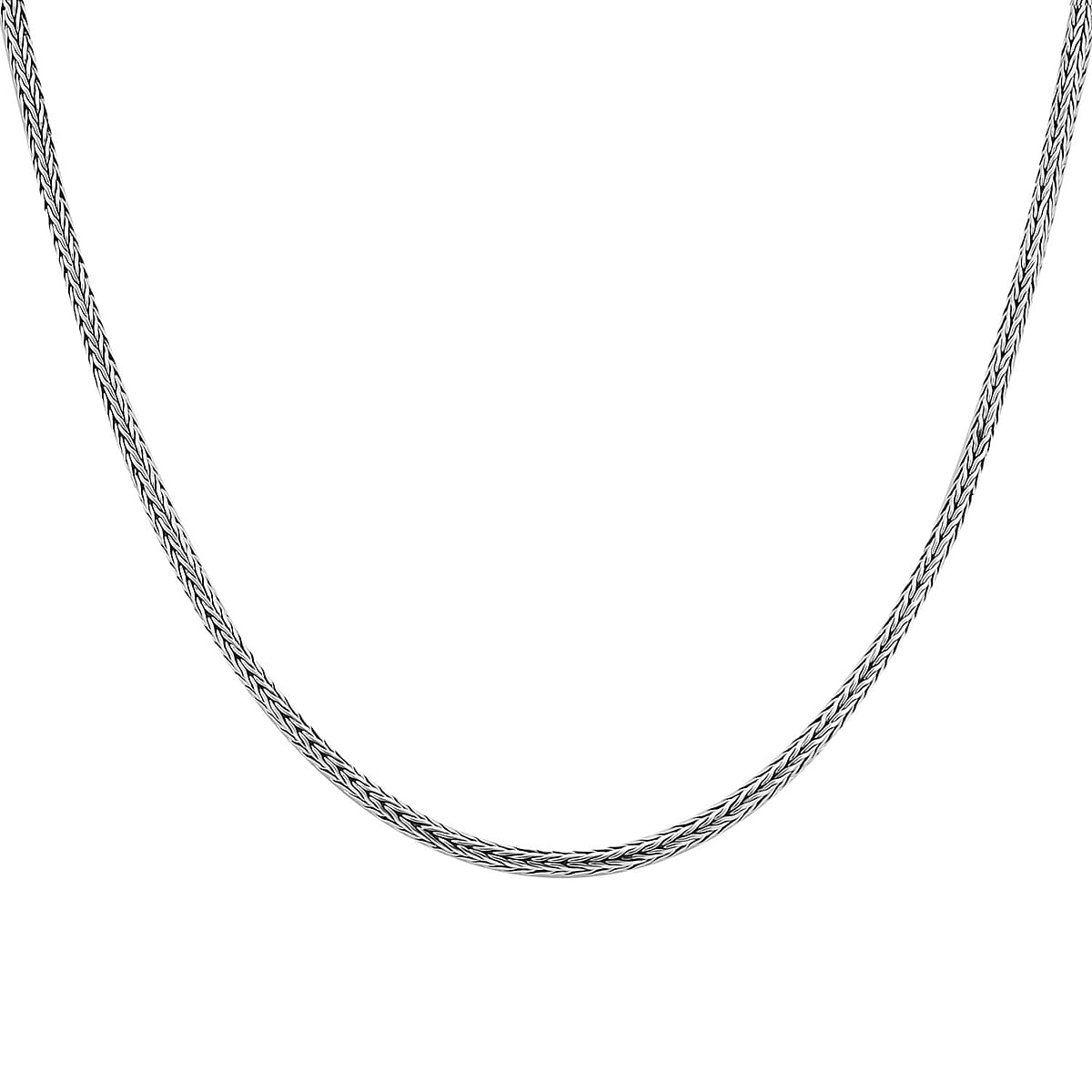 Bali Legacy Sterling Silver 2.5mm Tulang Naga Chain Necklace 18 Inches 14 Grams image number 3