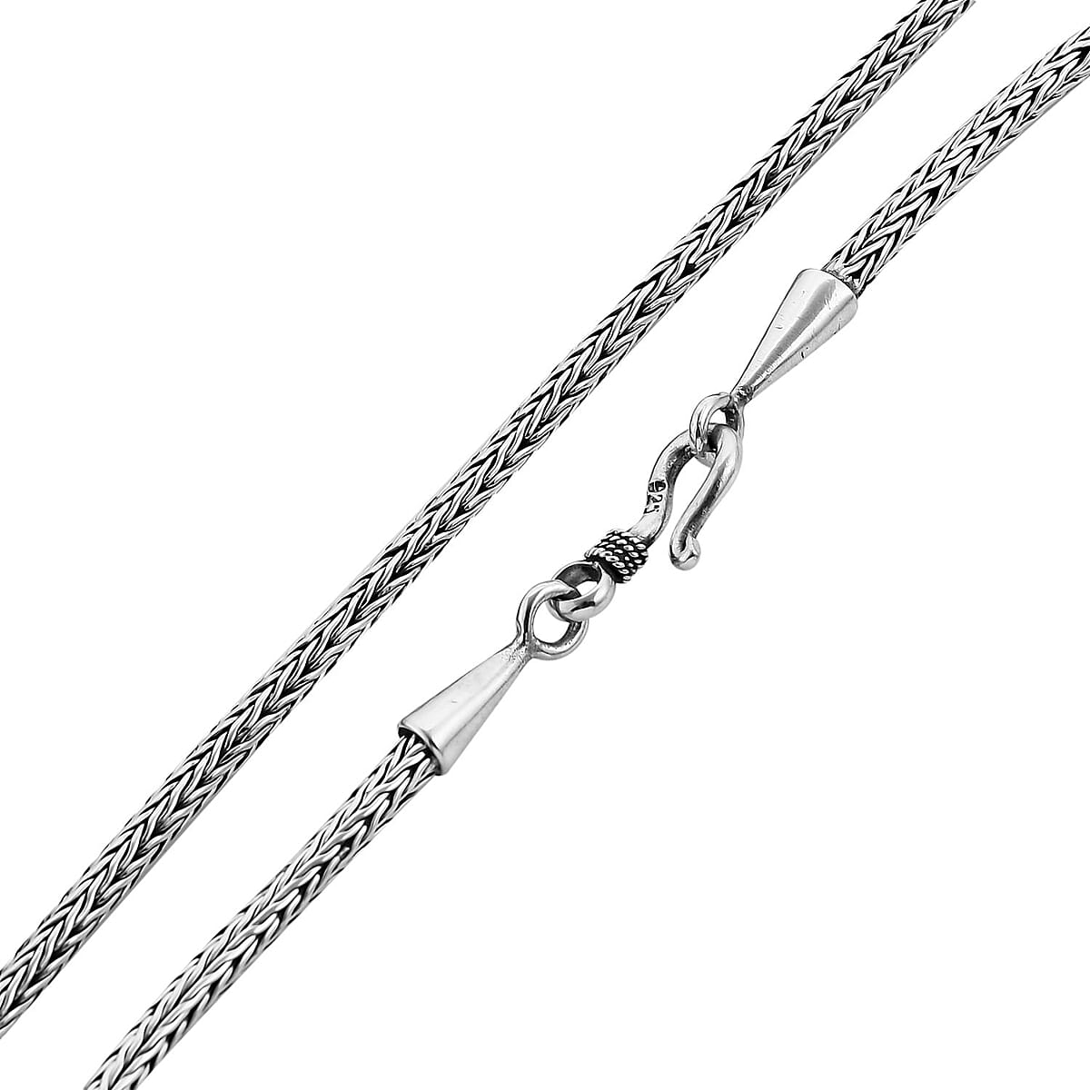 Bali Legacy Sterling Silver 2.5mm Tulang Naga Chain Necklace 18 Inches 14 Grams image number 4