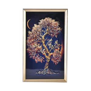 Resin Crystal Painting with PS frame - Orange Tree