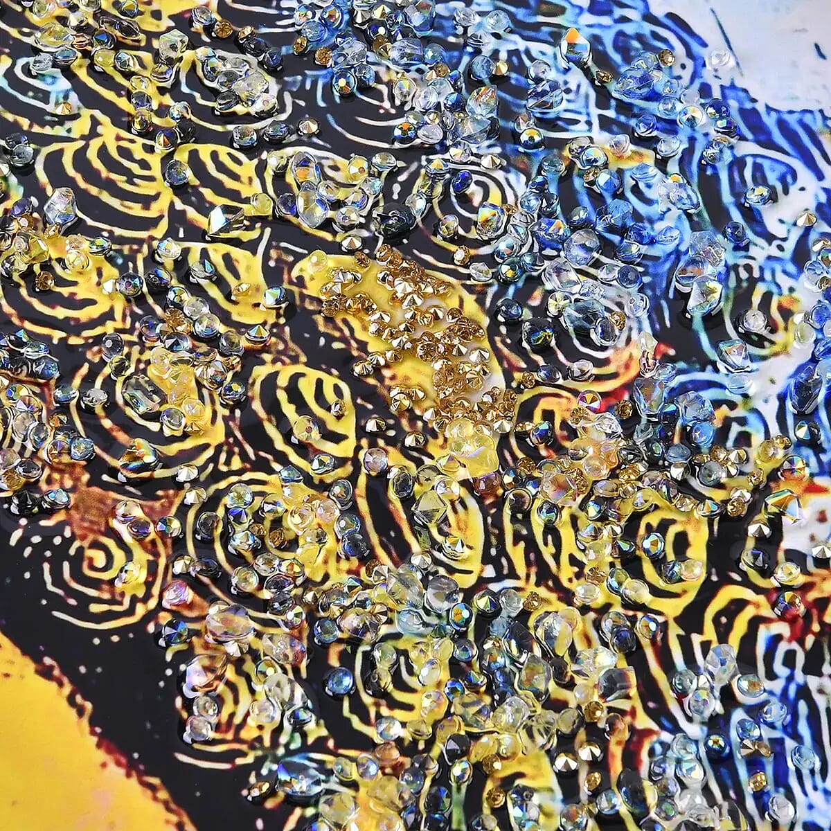 Resin Crystal Painting with PS frame - Golden Buddha image number 5