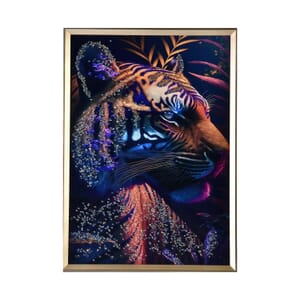 Resin Crystal Painting with PS frame Red Tiger