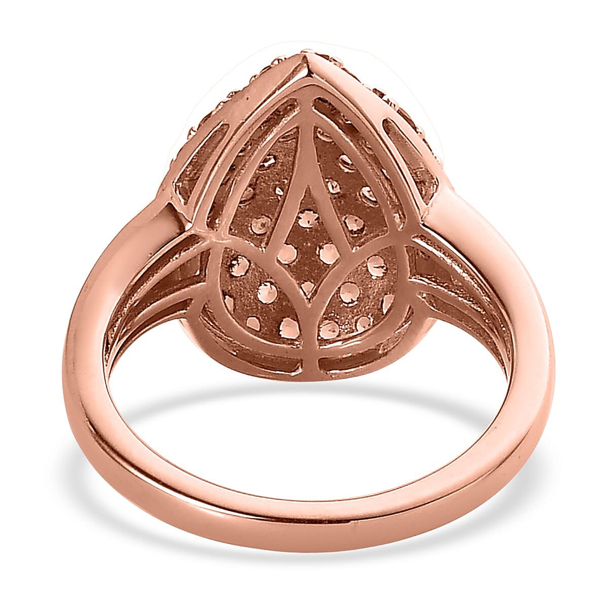 Jenipapo Andalusite and White Zircon Ring in Vermeil Rose Gold Over Sterling Silver (Size 10.0) 2.20 ctw image number 4