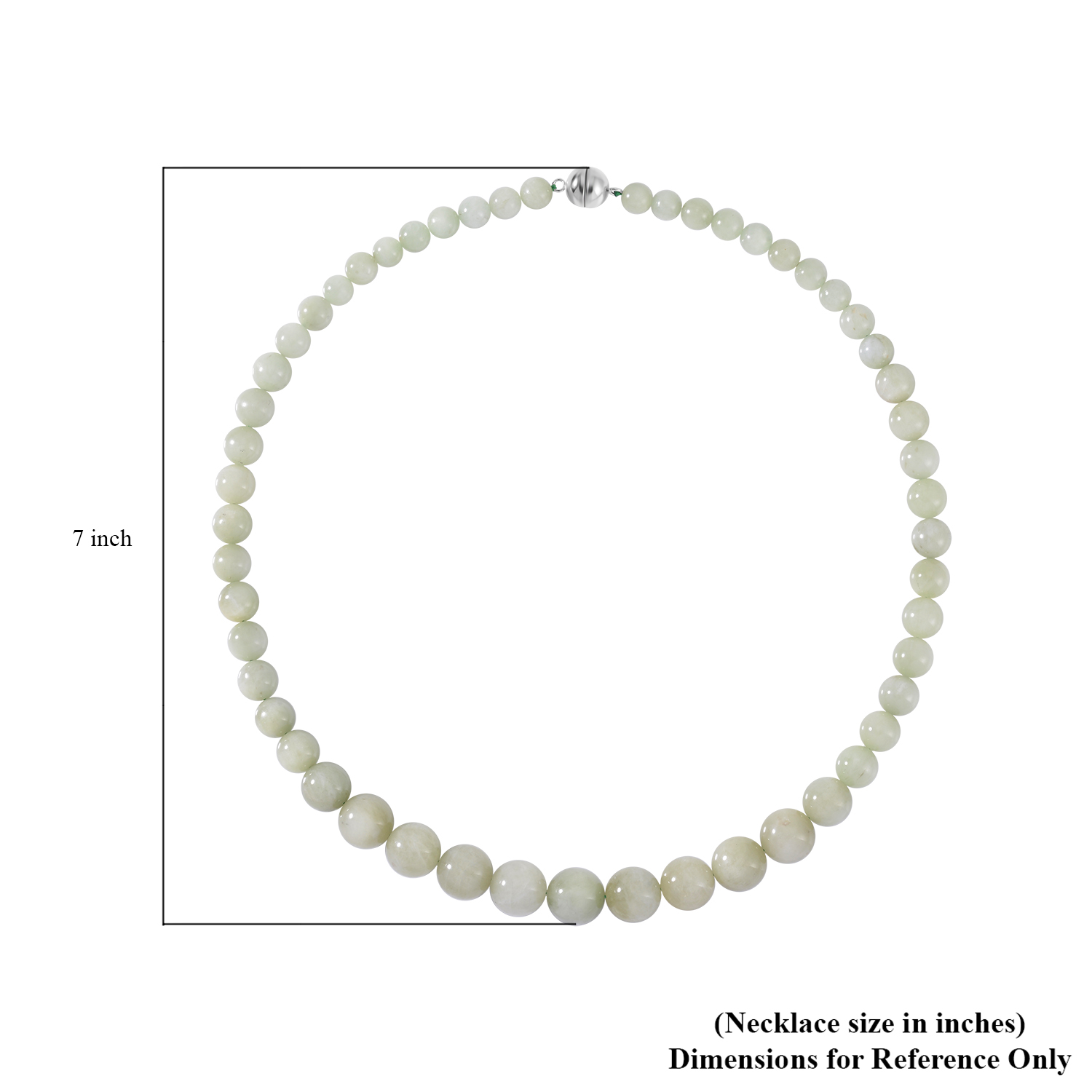 Green Kunzite Beaded Necklace 20 Inches in Rhodium Over Sterling Silver 415.00 ctw