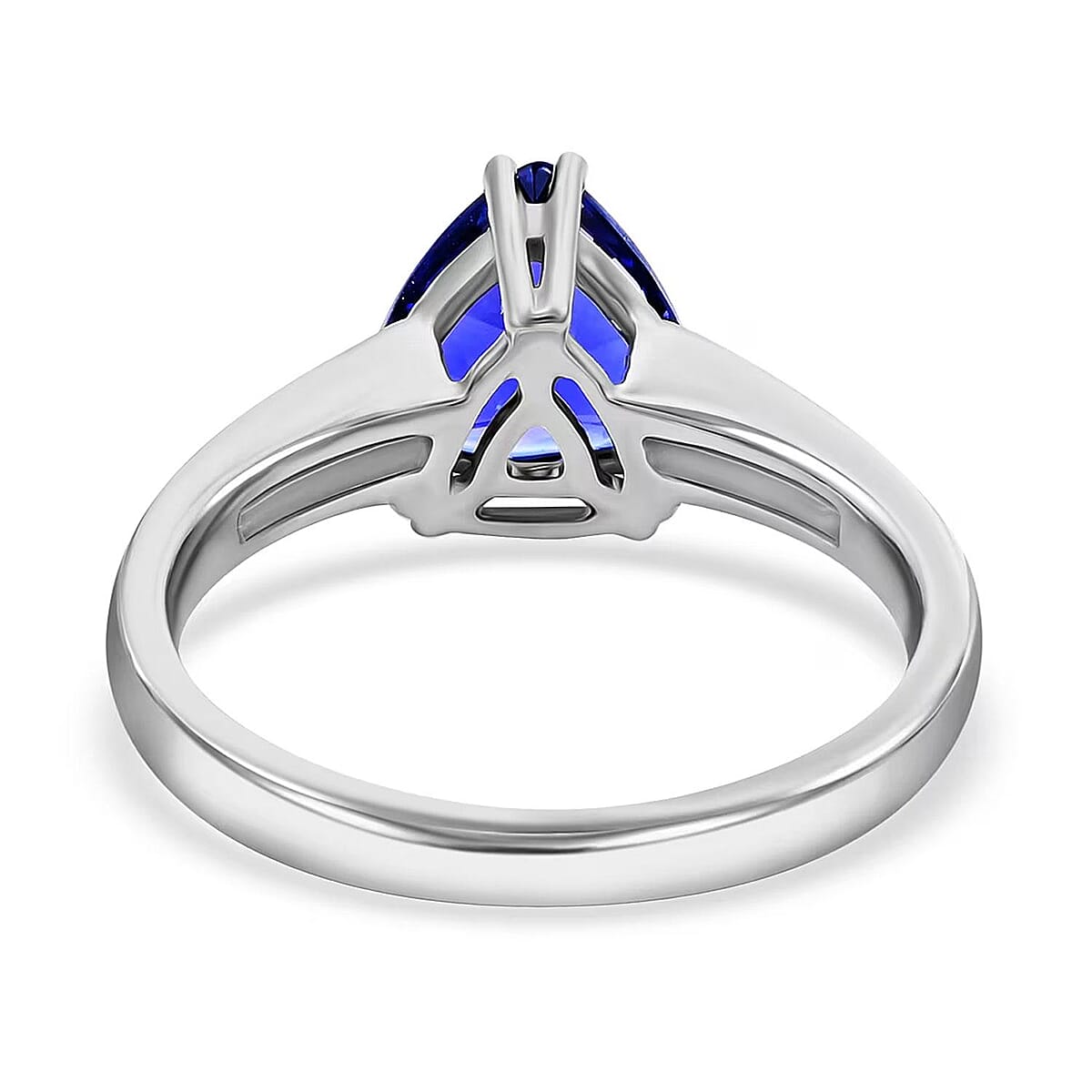 Certified and Appraised Rhapsody 950 Platinum AAAA Tanzanite and E-F VS Diamond Ring (Size 6.0) 5.20 Grams 2.10 ctw (Del. in 10-15 Days)  image number 6