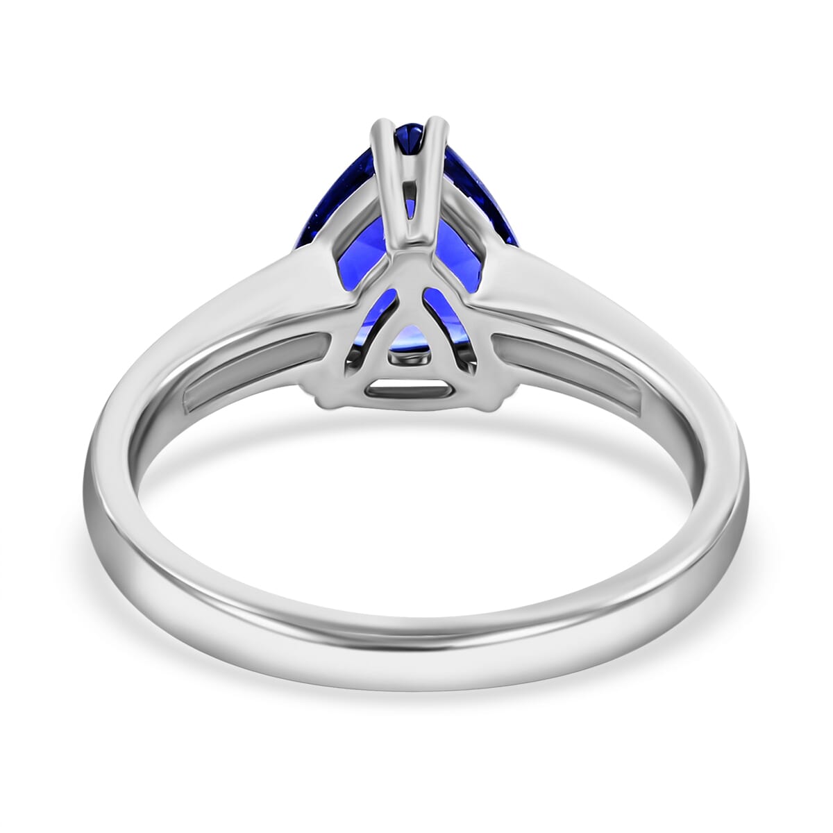 Certified and Appraised Rhapsody 950 Platinum AAAA Tanzanite and E-F VS Diamond Ring (Size 7.0) 5.20 Grams 2.10 ctw (Del. in 10-15 Days)  image number 4