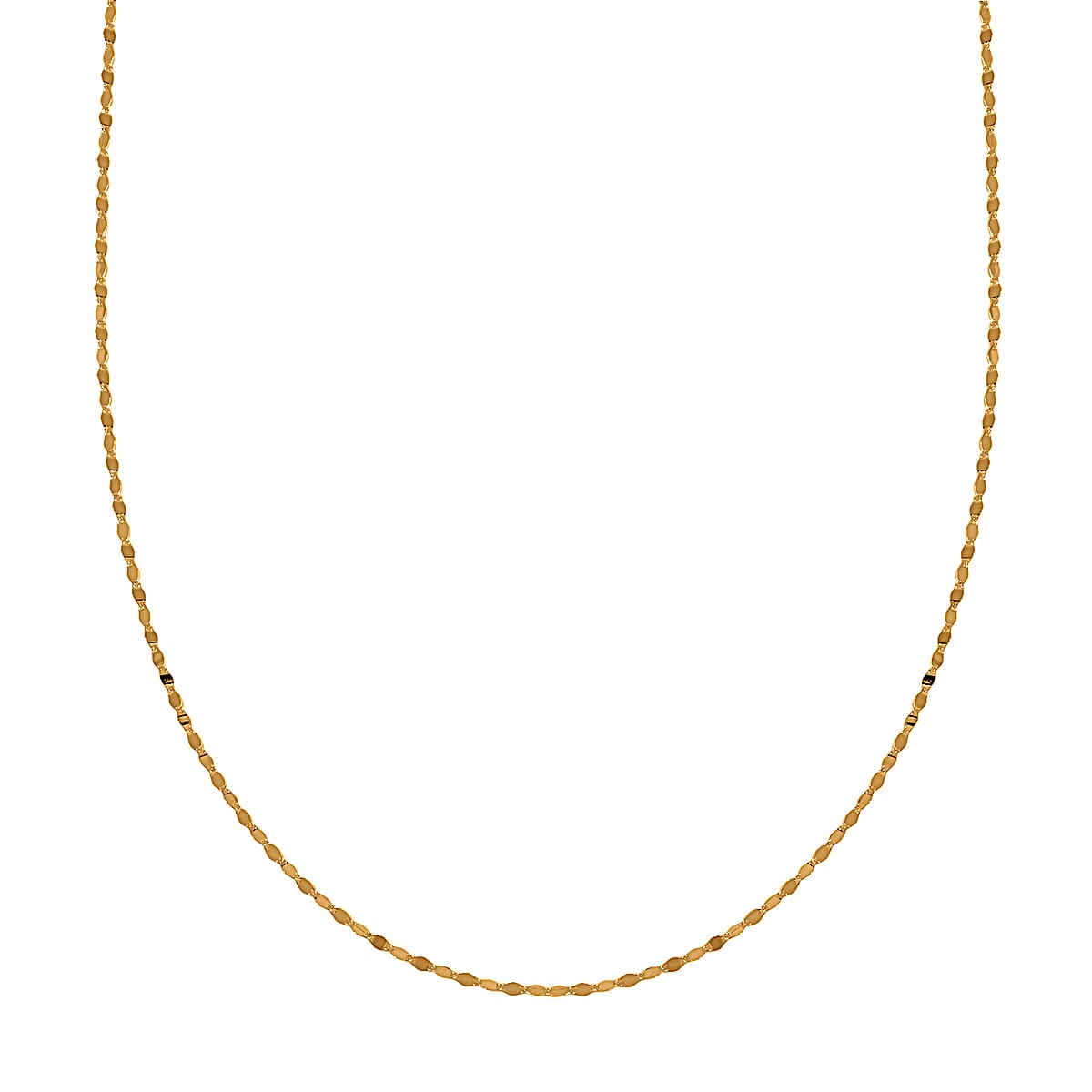 24K Yellow Gold Link Chain Necklace 20 Inches 3.15 Grams image number 2