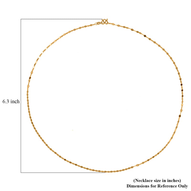 24K Yellow Gold Link Chain Necklace 20 Inches 3.15 Grams