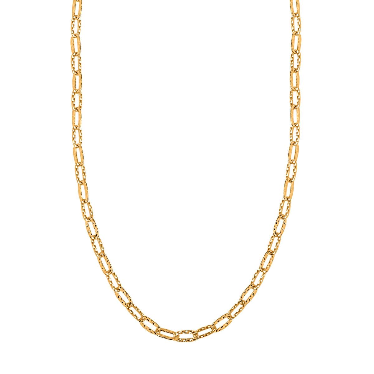 24K Yellow Gold Link Chain Necklace 18 Inches 5.75 Grams image number 3