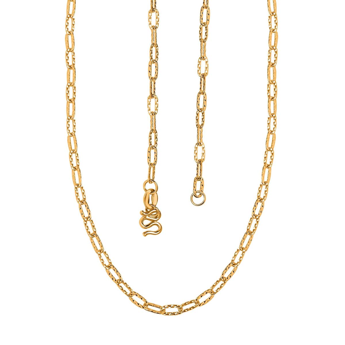 24K Yellow Gold Link Chain Necklace 18 Inches 5.75 Grams image number 4