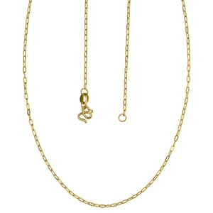 24K Yellow Gold Cable Link Chain Necklace 20 Inches 3 Grams